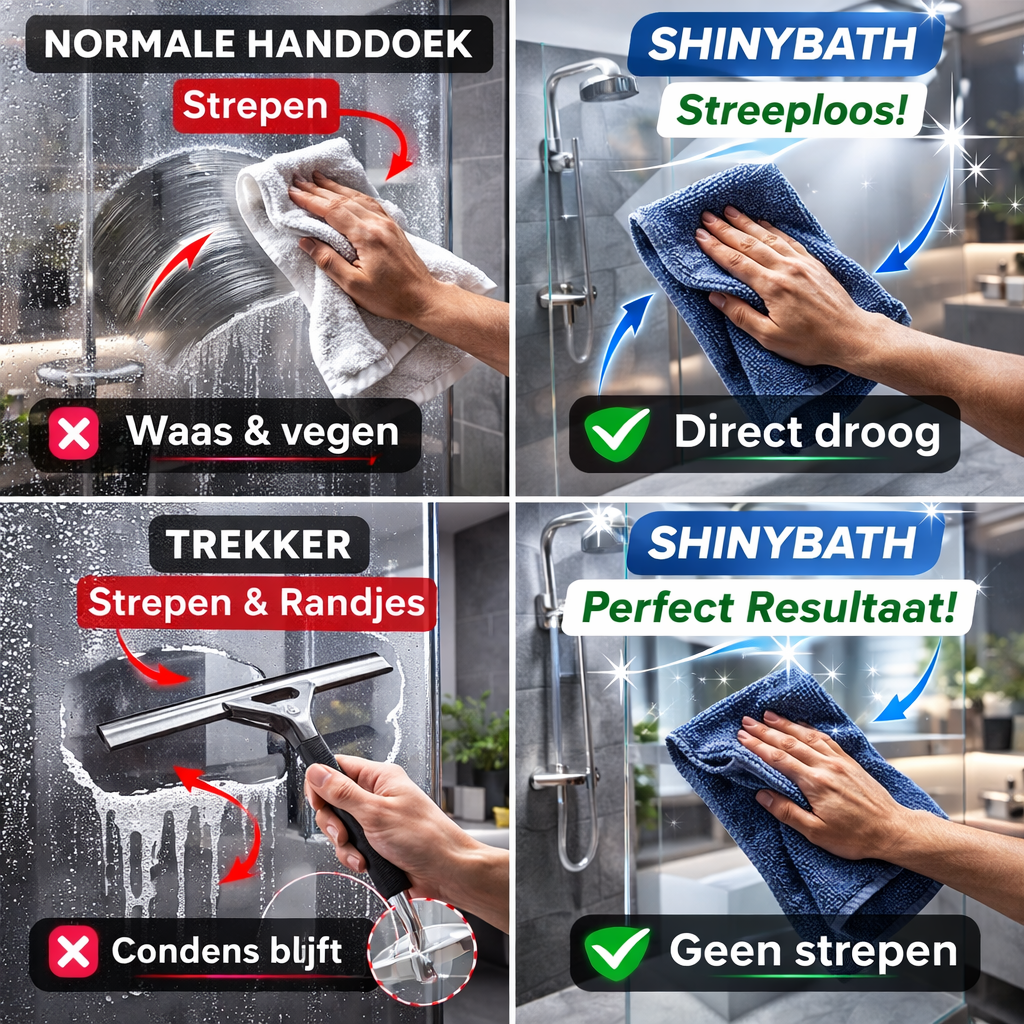 ShinyBath Droogdoek -Tegen Kalkaanslag
